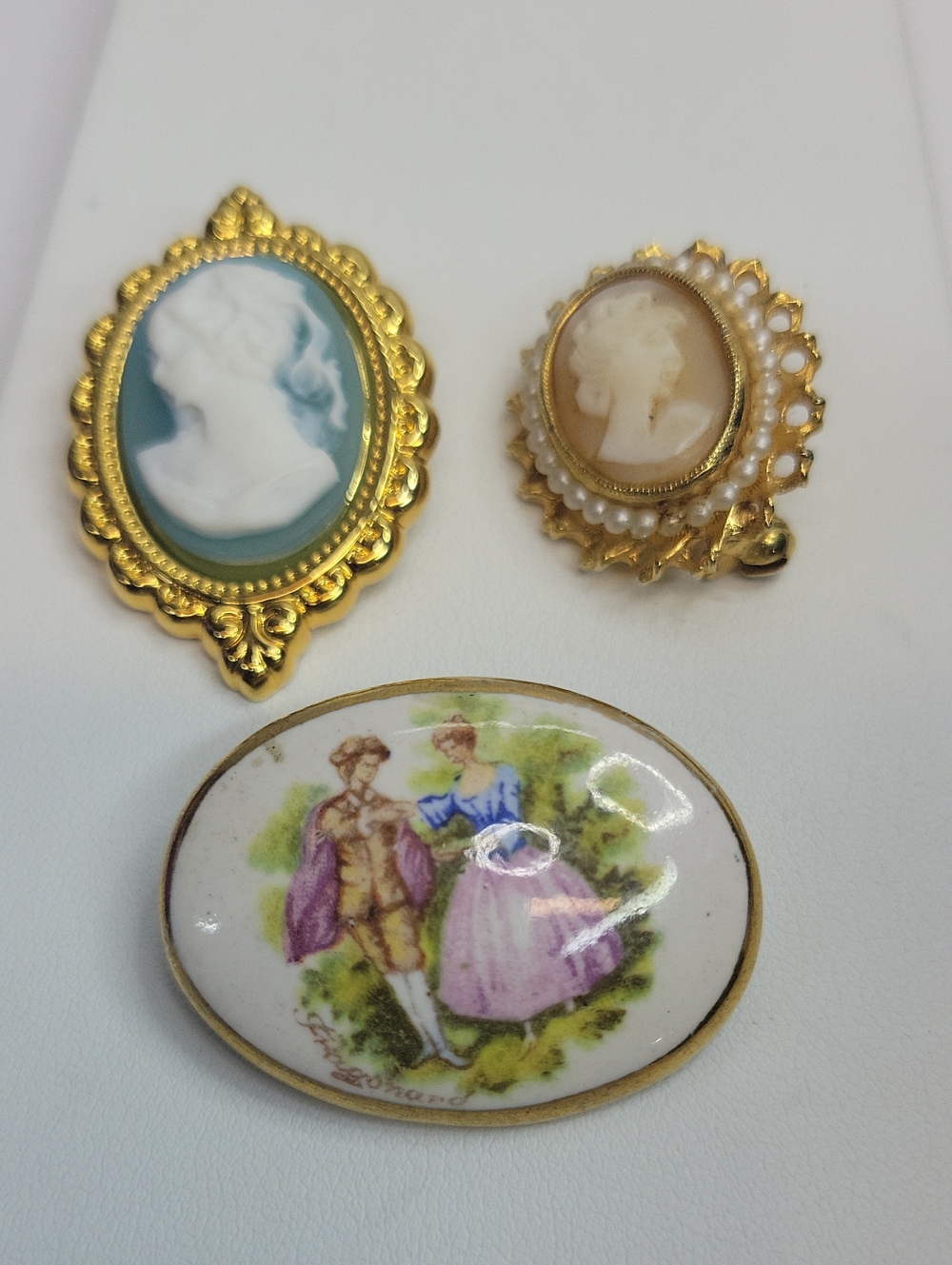 Cameo Brooch Bundle